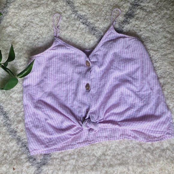 Nordstrom BP. Button-Up Striped Tank Top - Picture 3 of 5